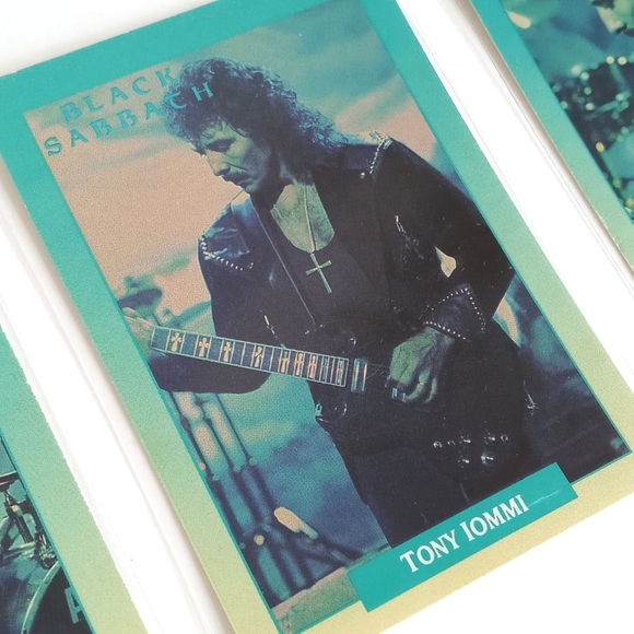 Rare Set of 3 1991 Black Sabbath Music Trading Cards Tony Lommi Cozy Powell - Picture 3 of 10